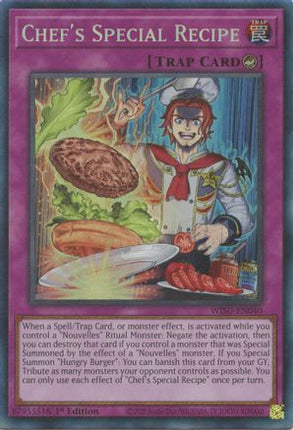 Chef's Special Recipe (CR) (Collector's Rare) [WISU-EN040] 1st Edition