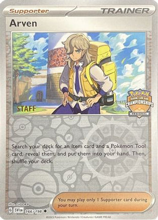 Arven - 166/198 (Regional Championships) [Staff] [League & Championship Cards] Reverse Holofoil