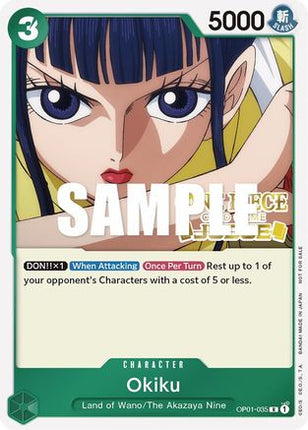 Okiku (Judge) (OP01-035) - One Piece Promotion Cards Foil