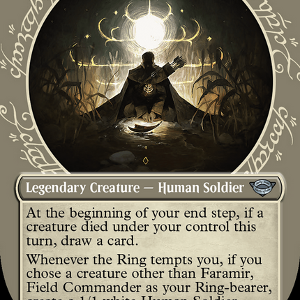 Faramir, Field Commander (Showcase) (Borderless) [The Lord of the Rings: Tales of Middle-earth] Surge Foil