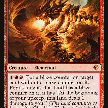 Obsidian Fireheart [Archenemy: Nicol Bolas]