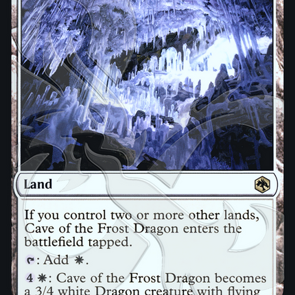 Cave of the Frost Dragon [Adventures in the Forgotten Realms Promos] Foil