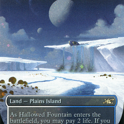 Hallowed Fountain (Borderless) [Unfinity] Galaxy Foil