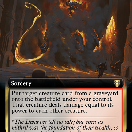 Too Greedily, Too Deep (Extended Art) [Tales of Middle-earth Commander] Foil