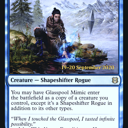 Glasspool Mimic // Glasspool Shore [Zendikar Rising Promos] Prerelease Foil