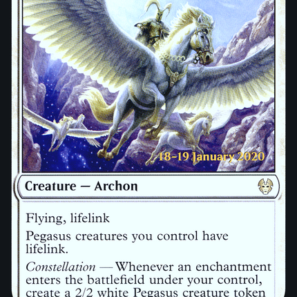 Archon of Sun's Grace [Theros Beyond Death Promos] Prerelease Foil