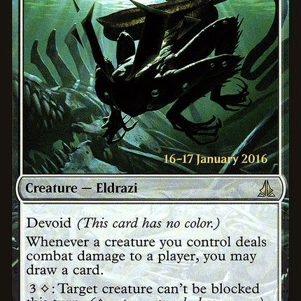 Deepfathom Skulker (devoid) [Oath of the Gatewatch Promos] Prerelease Foil
