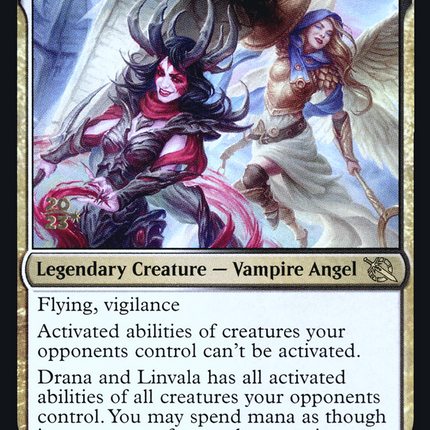 Drana and Linvala [March of the Machine Promos] Prerelease Foil