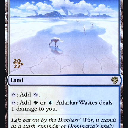 Adarkar Wastes [Dominaria United Promos] Prerelease Foil