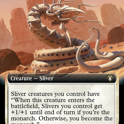 Regal Sliver (Extended Art) [Commander Masters]