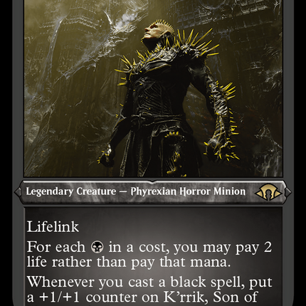 K'rrik, Son of Yawgmoth [Modern Horizons 3] Etched Foil