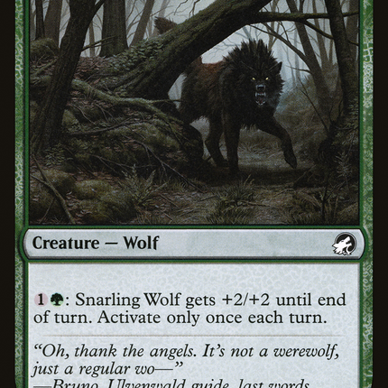 Snarling Wolf [Innistrad: Midnight Hunt]