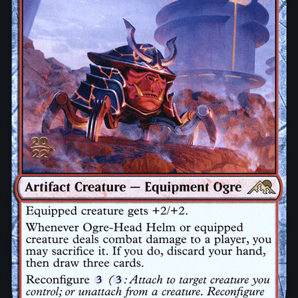 Ogre-Head Helm [Kamigawa: Neon Dynasty Promos] Prerelease Foil