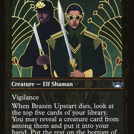 Brazen Upstart (Showcase) [Streets of New Capenna] Gilded Foil