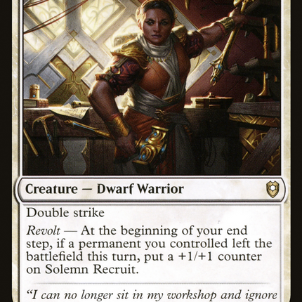 Solemn Recruit [Commander Legends: Battle for Baldur's Gate]