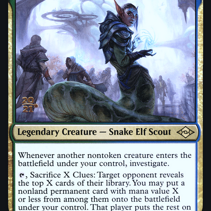 Lonis, Cryptozoologist [Modern Horizons 2 Promos] Prerelease Foil
