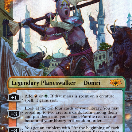 Domri, Chaos Bringer (Borderless) [Mythic Edition] Foil