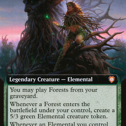 Titania, Nature's Force (Extended Art) [The Brothers' War Commander]