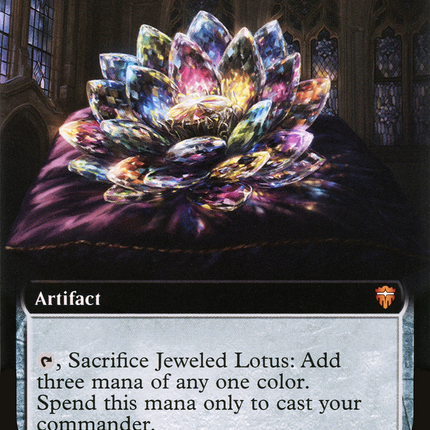 Jeweled Lotus (Extended Art) [Commander Legends]