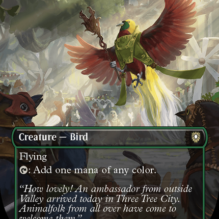 Birds of Paradise (Borderless) [Bloomburrow Commander] Foil