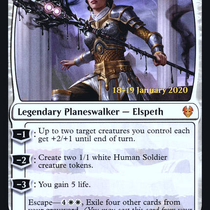 Elspeth, Sun's Nemesis [Theros Beyond Death Promos] Prerelease Foil