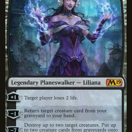 Liliana, the Necromancer [Core Set 2019] Foil