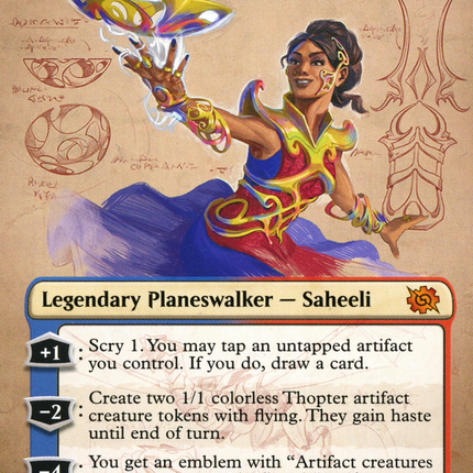 Saheeli, Filigree Master (Borderless) [The Brothers' War]