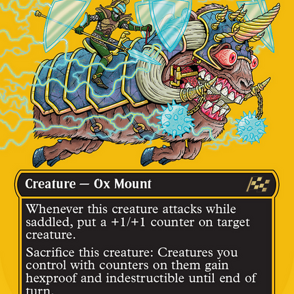 Bulwark Ox (Borderless) (First-Place Foil) [Aetherdrift] Foil