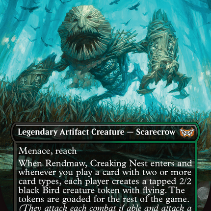 Rendmaw, Creaking Nest (Borderless) [Duskmourn: House of Horror Commander] Foil