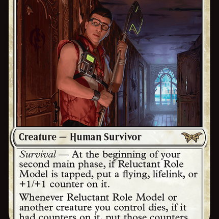 Reluctant Role Model [Duskmourn: House of Horror] Foil