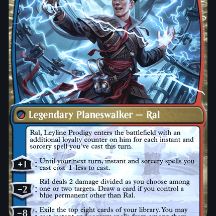 Ral, Monsoon Mage // Ral, Leyline Prodigy [Modern Horizons 3 Promos] Prerelease Foil