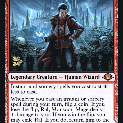 Ral, Monsoon Mage // Ral, Leyline Prodigy [Modern Horizons 3 Promos] Prerelease Foil