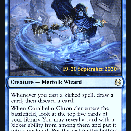 Coralhelm Chronicler [Zendikar Rising Promos] Prerelease Foil