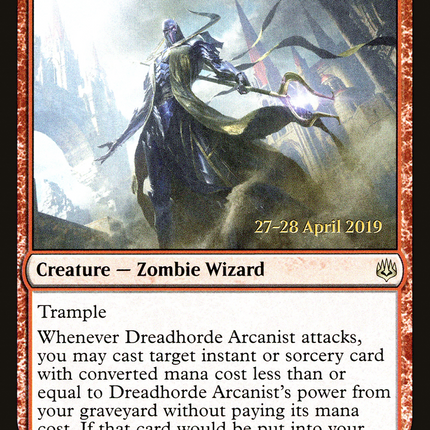 Dreadhorde Arcanist [War of the Spark Promos] Prerelease Foil