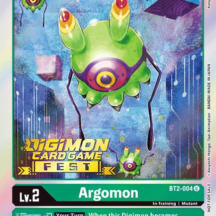 Argomon [BT2-004] (Digimon Card Game Fest 2022) [Release Special Booster Promos]