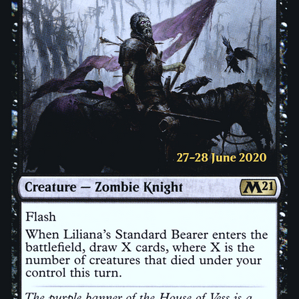 Liliana's Standard Bearer [Core Set 2021 Promos] Prerelease Foil