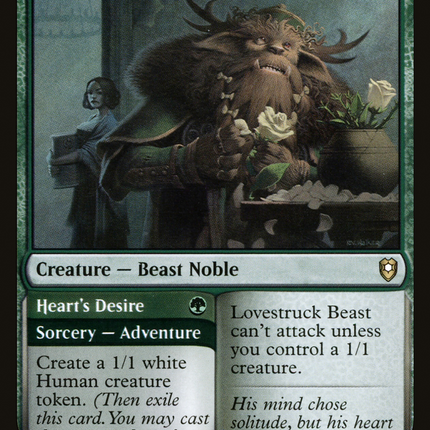 Lovestruck Beast // Heart's Desire [Commander Legends: Battle for Baldur's Gate]