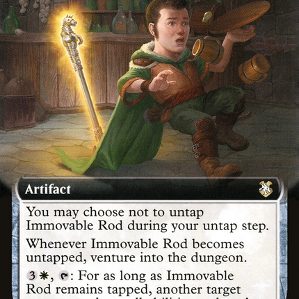 Immovable Rod (Extended Art) [Forgotten Realms Commander]