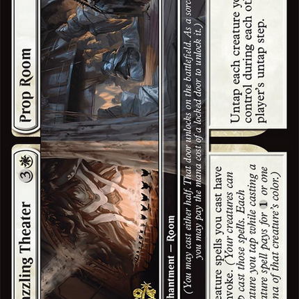 Dazzling Theater // Prop Room [Duskmourn: House of Horror Promos] Prerelease Foil