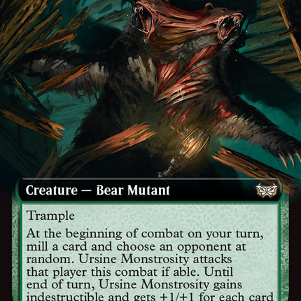 Ursine Monstrosity (Extended Art) [Duskmourn: House of Horror Commander] Foil