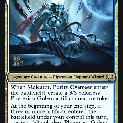 Malcator, Purity Overseer [Phyrexia: All Will Be One Promos] Prerelease Foil