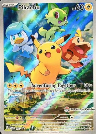 Pikachu - 027 (Pokemon Center Exclusive) - 27/null [SV: Scarlet & Violet Promo Cards] Holofoil