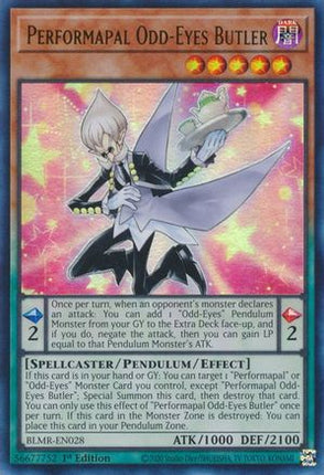 Performapal Odd-Eyes Butler (Ultra Rare) [BLMR-EN028] 1st Edition