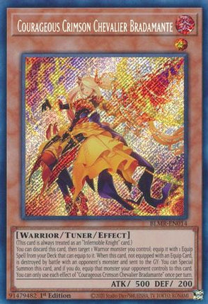 Courageous Crimson Chevalier Bradamante (Secret Rare) [BLMR-EN014] 1st Edition