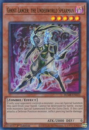 Ghost Lancer, the Underworld Spearman (Ultra Rare) [BLMR-EN023] 1st Edition