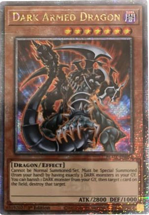 Dark Armed Dragon (Quarter Century Secret Rare)  [BLMR-EN054] 1st Edition