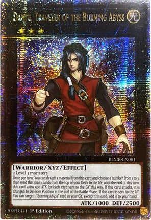 Dante, Traveler of the Burning Abyss (Quarter Century Secret Rare)  [BLMR-EN081] 1st Edition