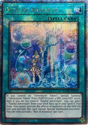 Rite of Aramesir (Quarter Century Secret Rare)  [BLMR-EN093] 1st Edition