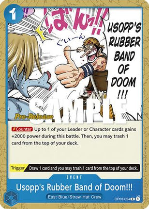Usopp's Rubber Band of Doom!!! (OP03-054) - Pillars of Strength Pre-Release Cards