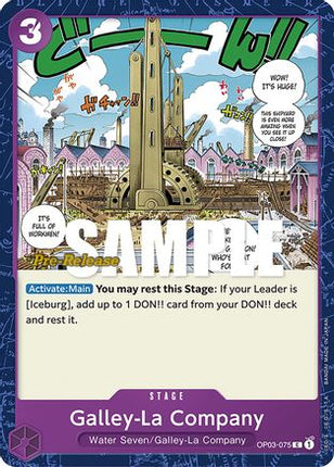 Galley-La Company (OP03-075) - Pillars of Strength Pre-Release Cards